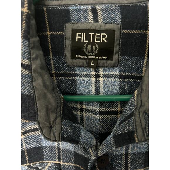 Women’s Filter authentic premium brand plaid flannel size L - Picture 2 of 5